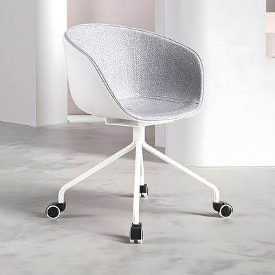 Fabric Meeting Chair with Casters and Nylon Base