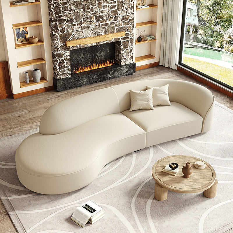 Modern Luxury Sofa: Where Fluid Design Meets Cloud-Like Comfort