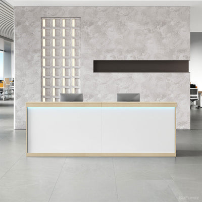 Backlit-Panel Reception Desk 71–87 in Wide