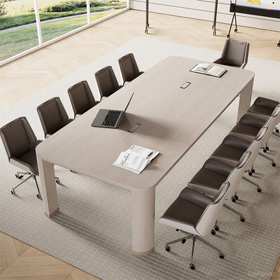 Conference Table 106 in Long with Cable Box