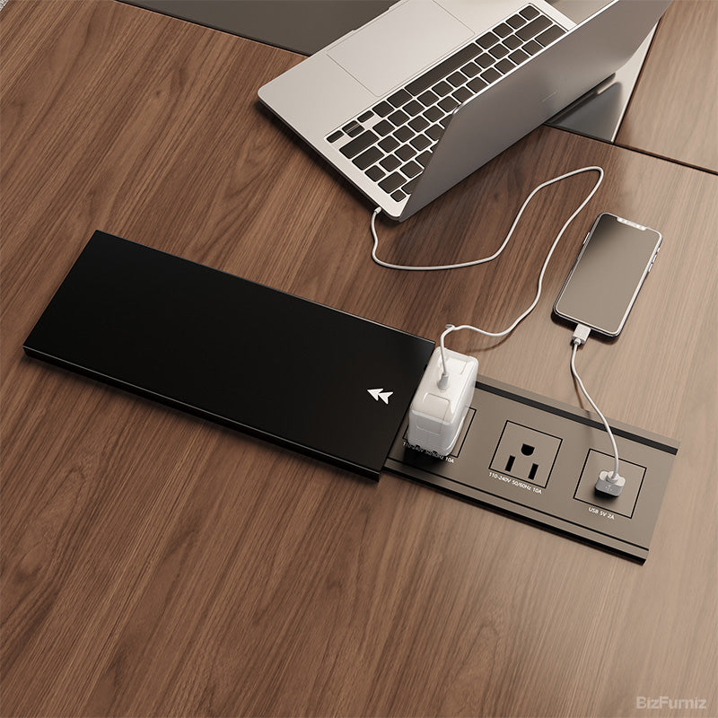 Concealed Power Access for a Cleaner Desktop