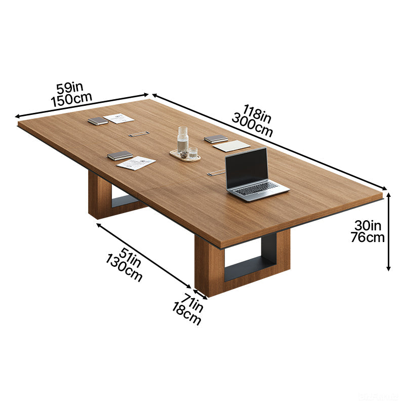Spacious Conference Table with Cable Management and Surface for Team product view 8