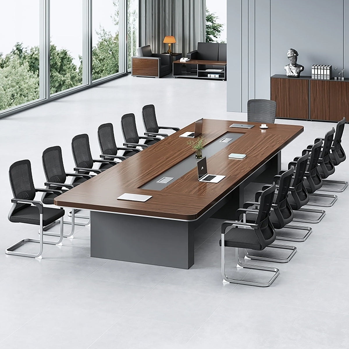 Conference Table 79–315 in Long with Wire Groove