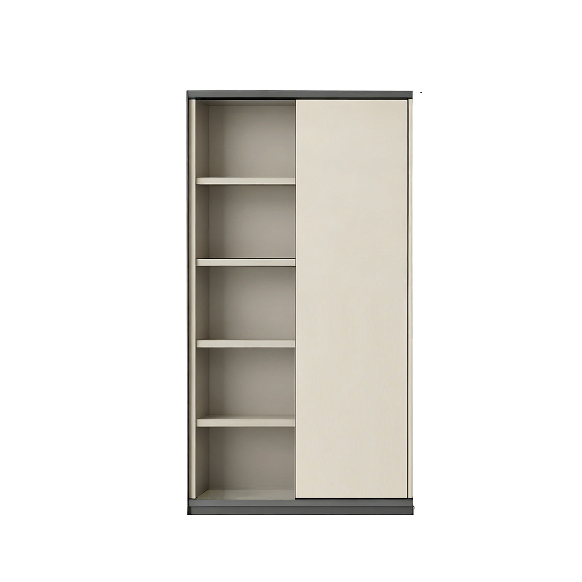 Modern Executive Desk with Dual-Tone, Side Storage & Fluted Front for Home Office