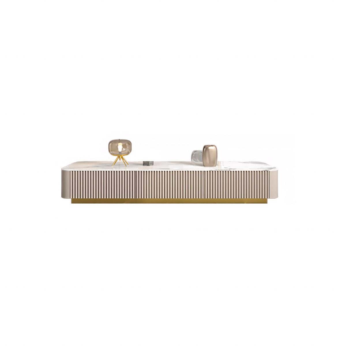 Sintered-Stone TV Stand 71–142 in Wide, Drawers