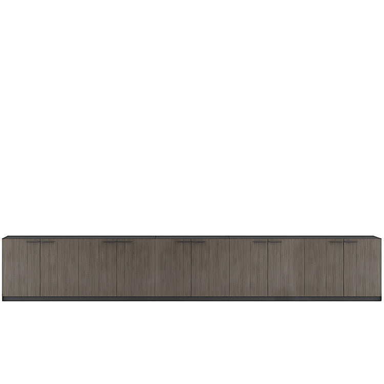File Cabinet, 10 Grey Oak Low Cabinet, Grey Oak finish, for office storage space, office storage furniture