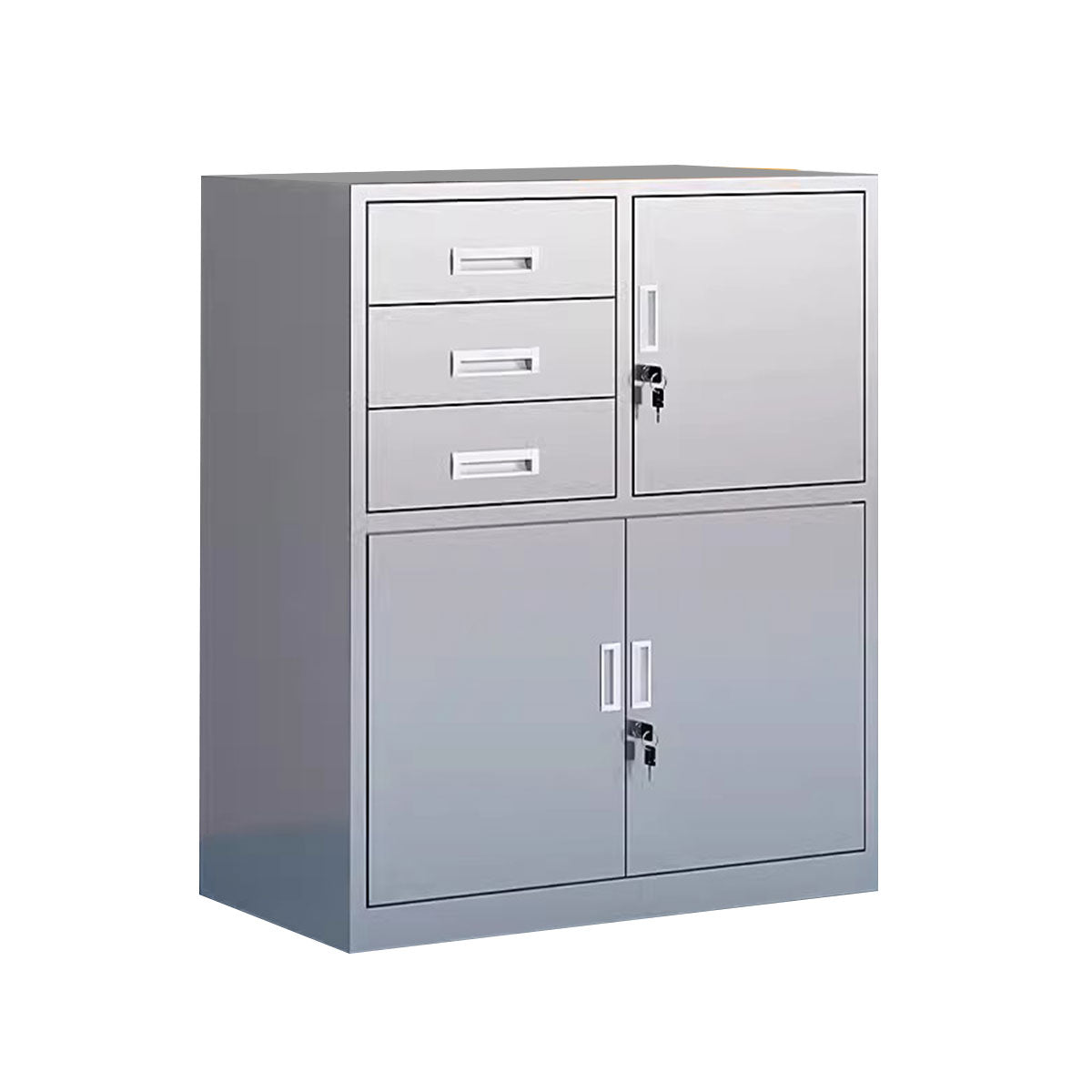 General product image 9 — Modern Stainless Steel Locking Storage Cabinet for Tools & Files