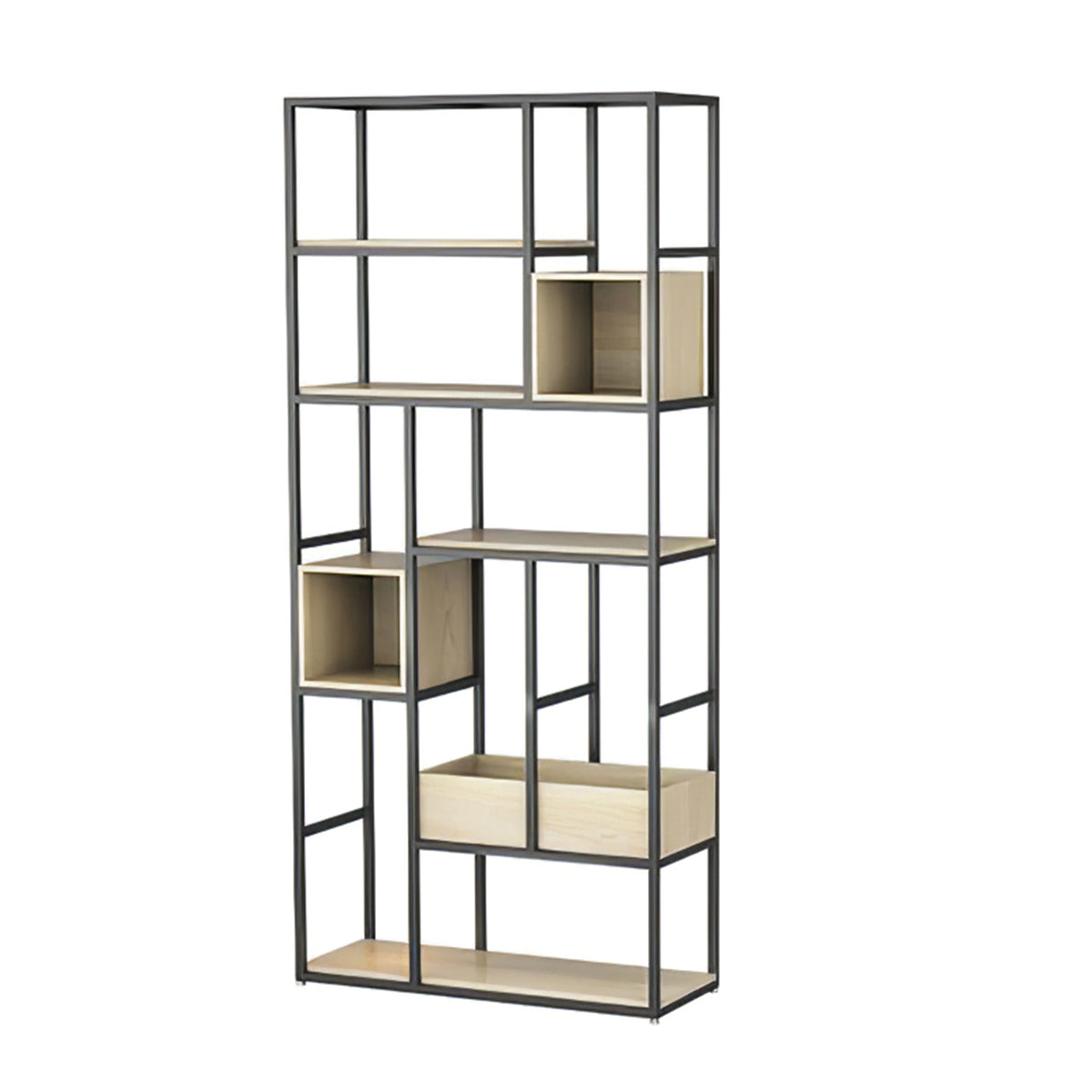 Multi-Functional Iron Frame Divider Storage Shelf for Offices & Living Room