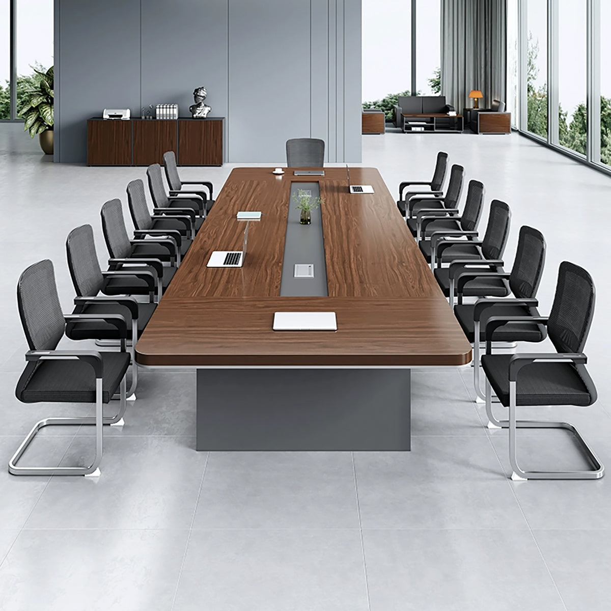 Conference Table 79–315 in Long with Wire Groove