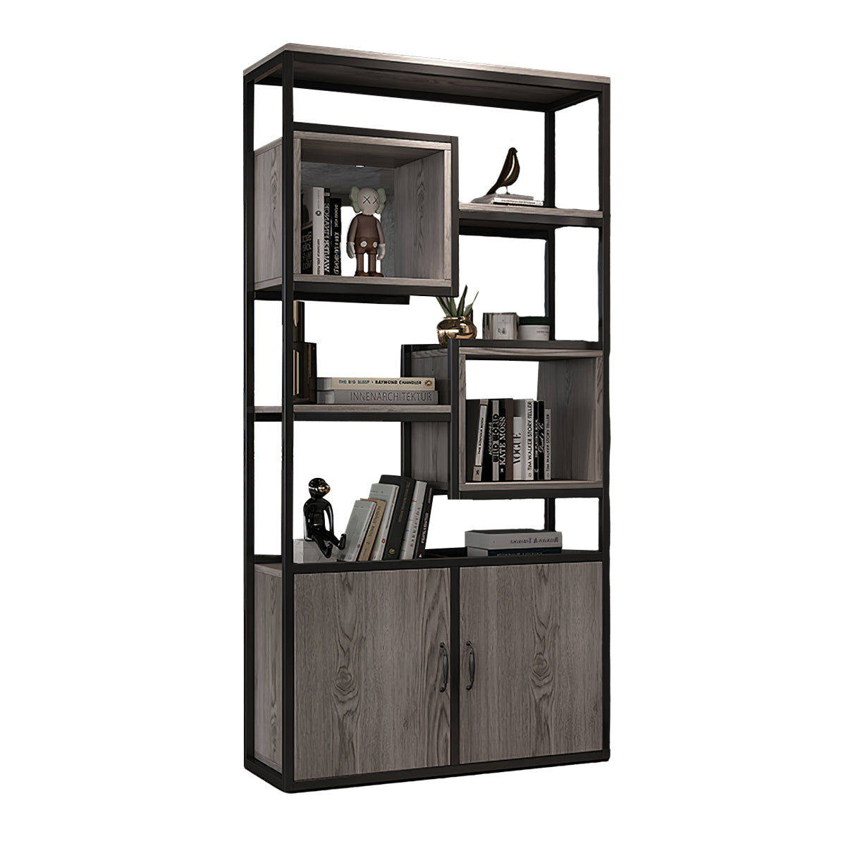 Minimalist Floor Standing Living Room Partition Storage Shelves