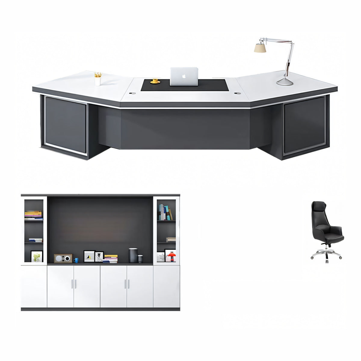 Executive Desk 87–126 in Wide with Dial Lock