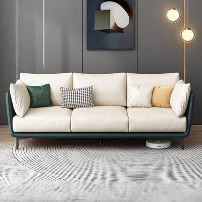 Tech Fabric Sofa 28–79 in Wide with Wood Frame