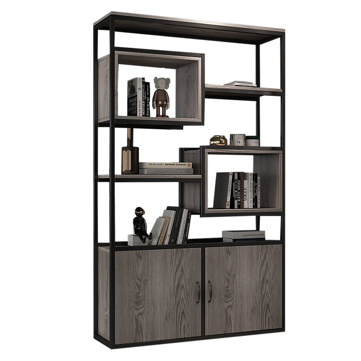 Minimalist Floor Standing Living Room Partition Storage Shelves