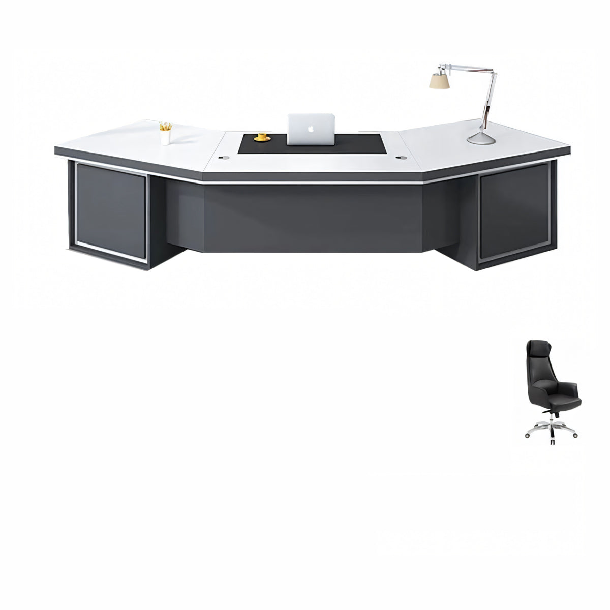 Executive Desk 87–126 in Wide with Dial Lock