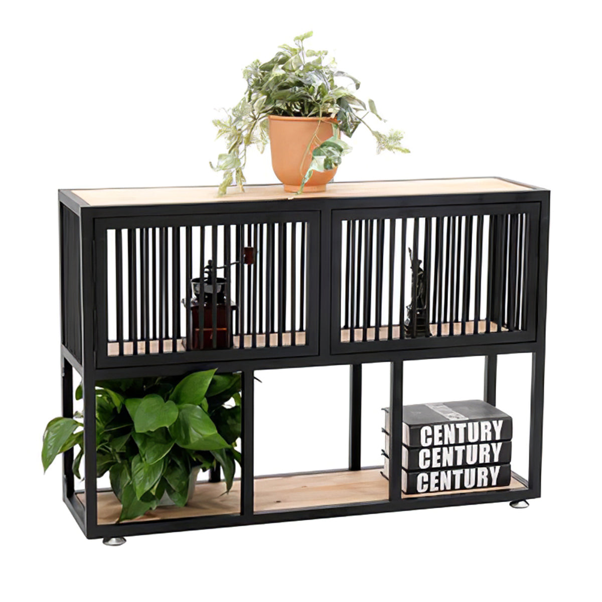 Multi-Functional Iron Frame Divider Storage Shelf for Offices & Living Room