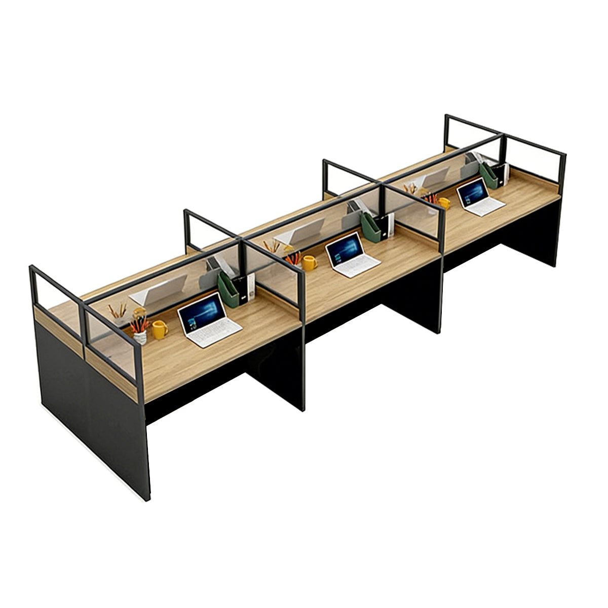 Office Desk, desk without side cabinet, L142" x W47" x H43", for executive office workspace, modern executive office furniture