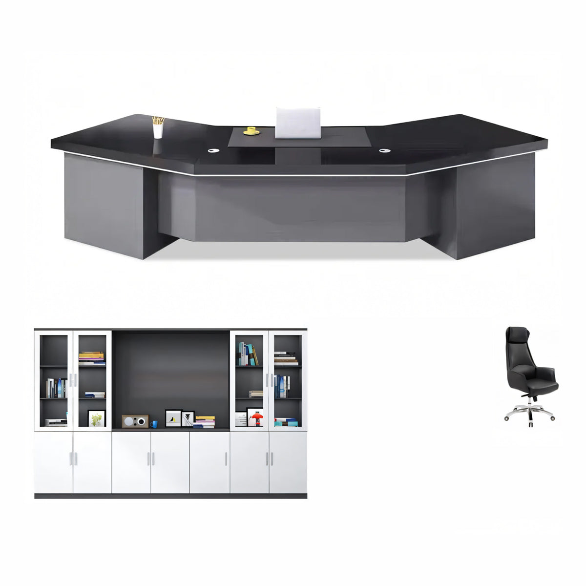 Executive Desk 87–126 in Wide with Dial Lock