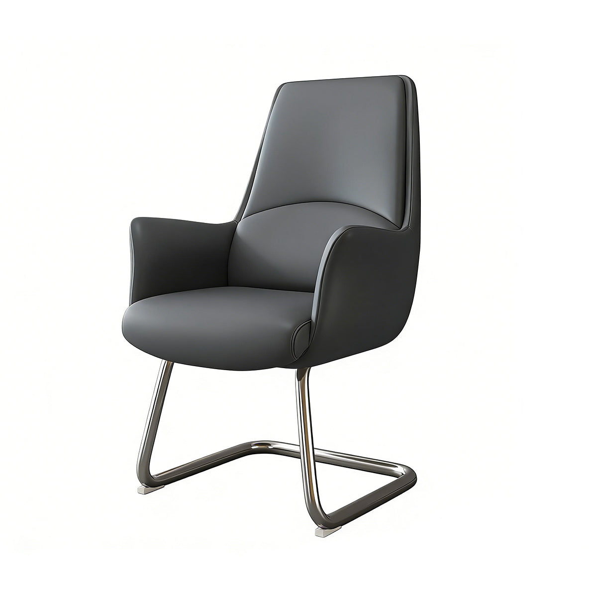 Office Chair, Dark Gray, Dark Gray finish, L20" x W24" x H41", for meeting room or boardroom, modern boardroom furniture