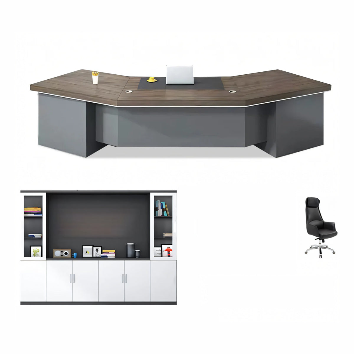 Executive Desk 87–126 in Wide with Dial Lock