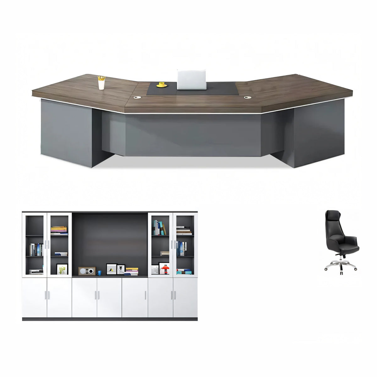 Executive Desk 87–126 in Wide with Dial Lock