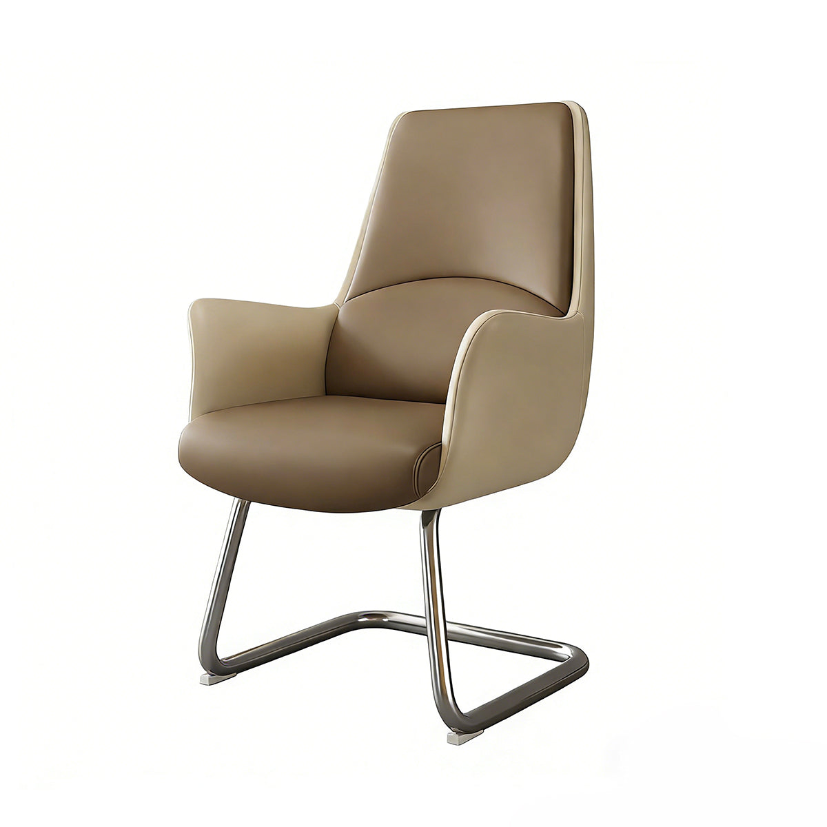 Office Chair, Earth Gray & Wheat, Earth Gray & Wheat finish, L20" x W24" x H41", for meeting room or boardroom, modern boardroom furniture