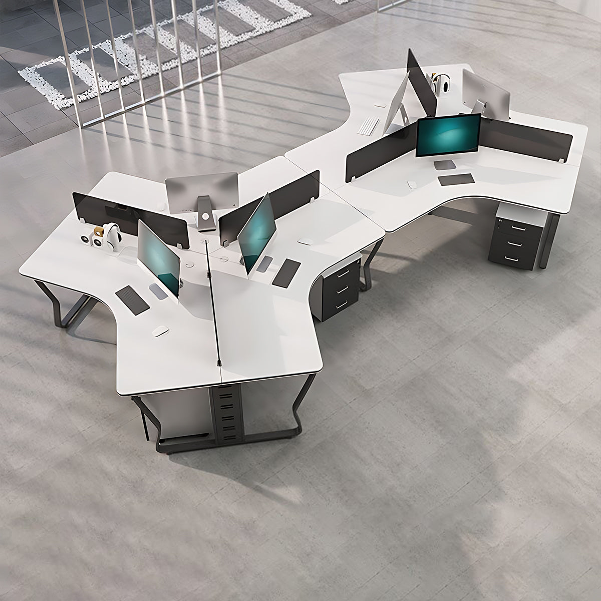 Office Workstation, product detail view, for executive office workspace, modern executive office furniture
