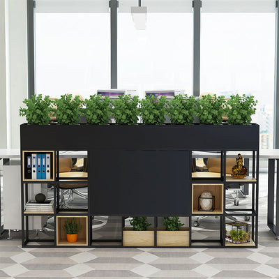 Iron-Frame Shelving Unit 24–94 in Wide