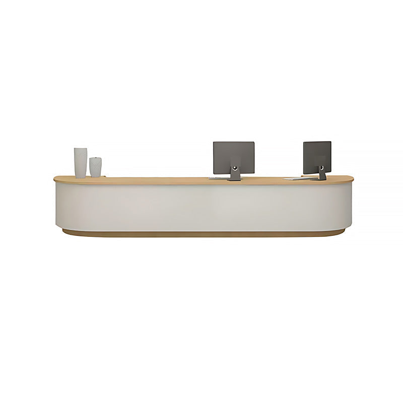 U-Shaped Reception Desk 63–165 in Wide, Drawers