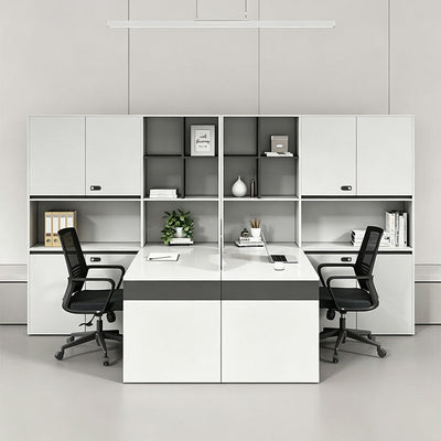 Office Desk 59–110 in Wide with Privacy Panel