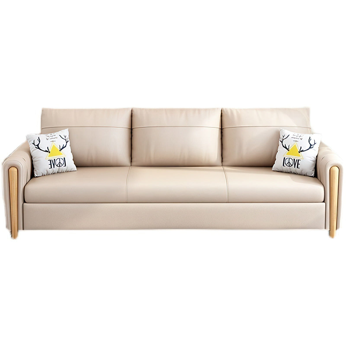 Sleeper Sofa 49-69 in Wide with Sleeper & Lumbar Support for Living Room
