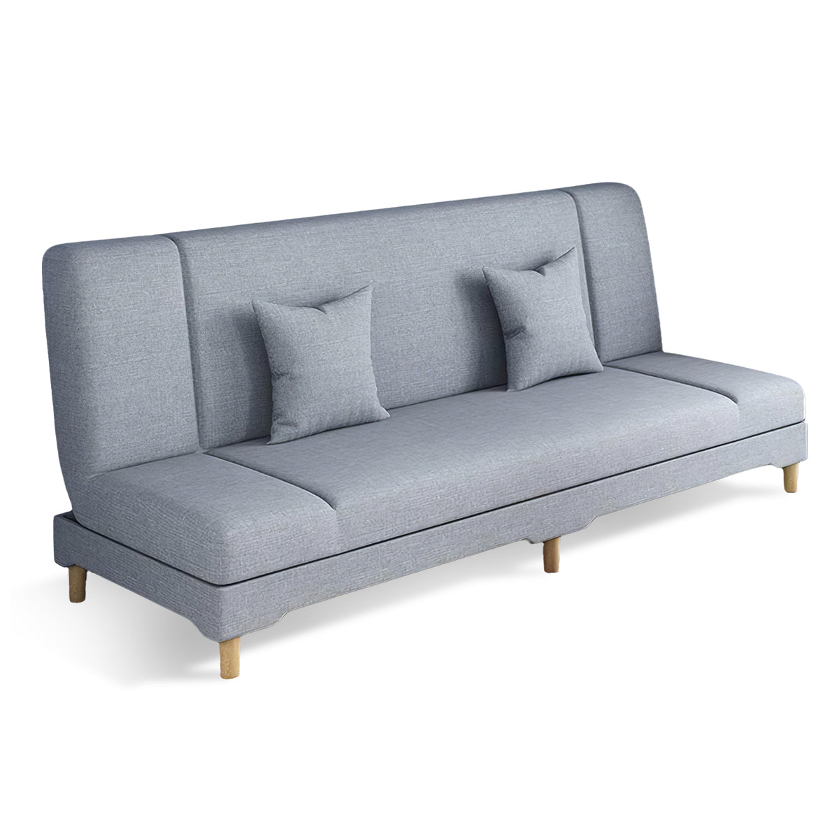 Folding Sofa Bed 47–79 in Wide with Wood Frame