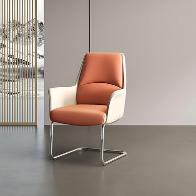 Synthetic Leather Task Chair with Armrests