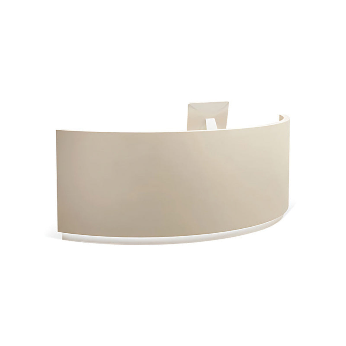 Half-Round Reception Desk 55–118 in Wide, LEDs