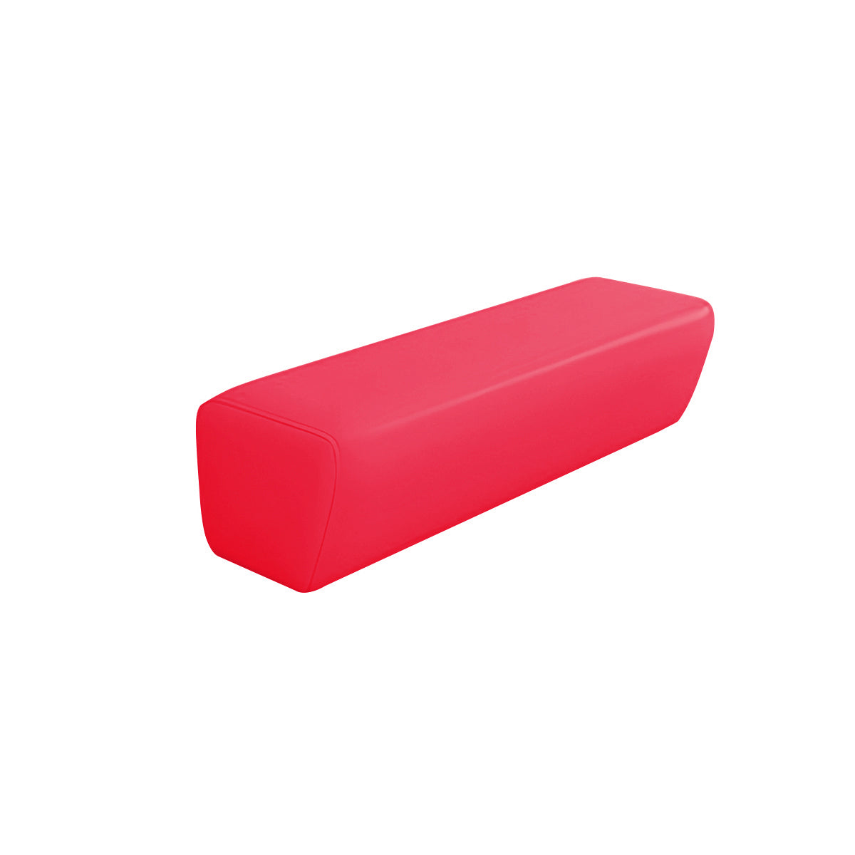 Sofa, Red Single, Red finish, L71" x W17" x H16", for lounge or waiting area, modern commercial office furniture