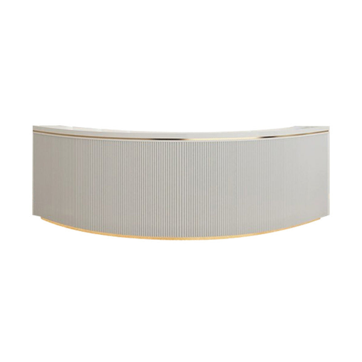 Fluted Curved Reception Desk 47–150 in Wide