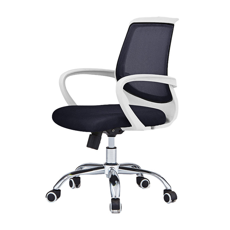 Office Chair, White+Black, White+Black finish, for meeting room or boardroom, modern boardroom furniture