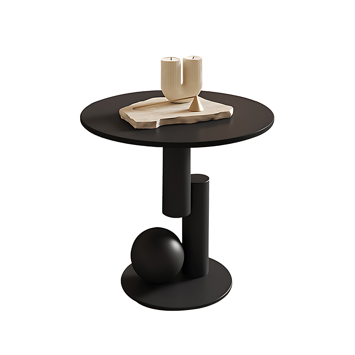 Modern Coffee Table with Oval, Sintered Stone & Ample Storage for Living Room
