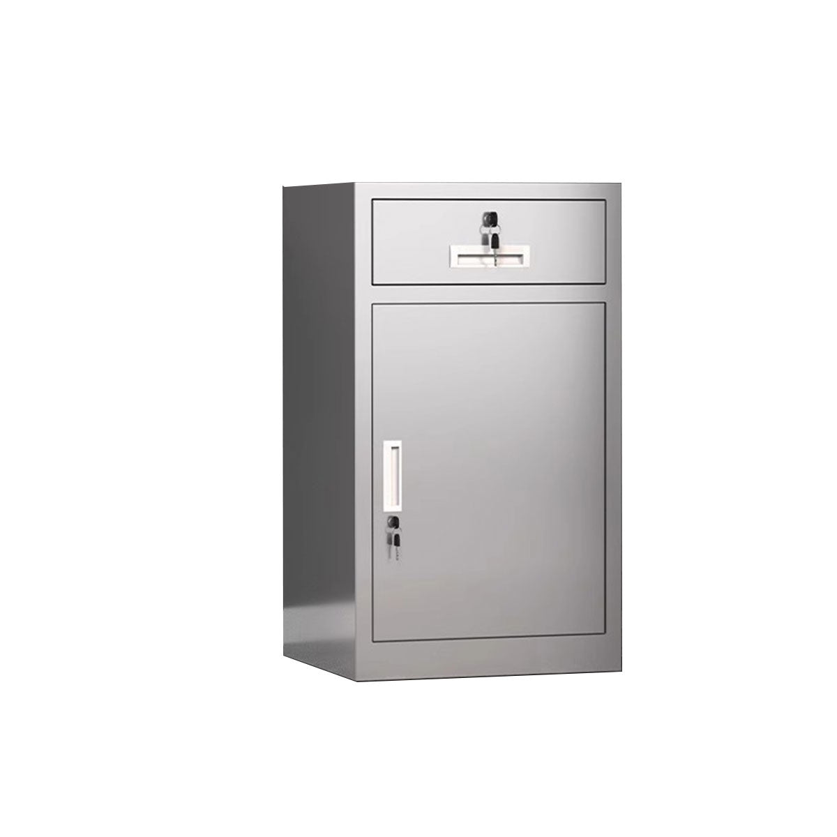 Stainless Steel Locking Cabinet 17–35 in Wide