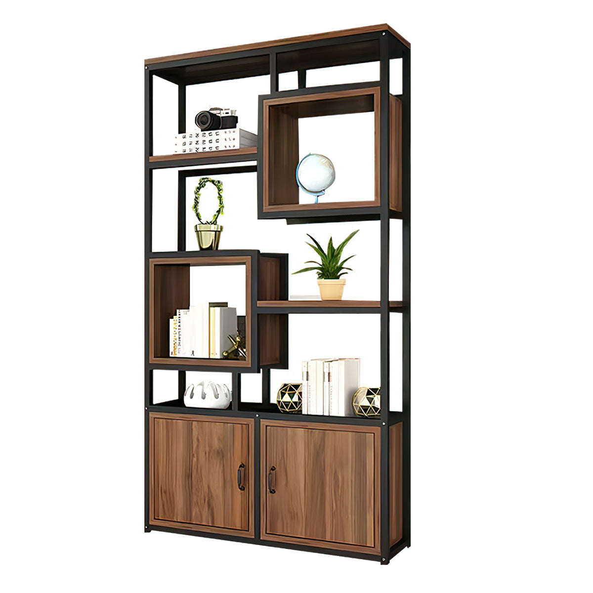 Minimalist Floor Standing Living Room Partition Storage Shelves