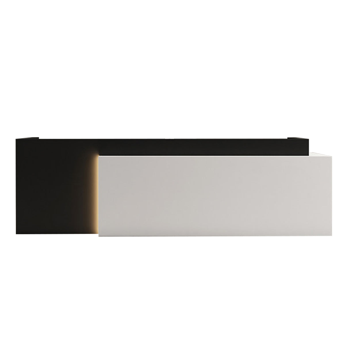 Two-Tone Reception Desk 47–126 in Wide with LED