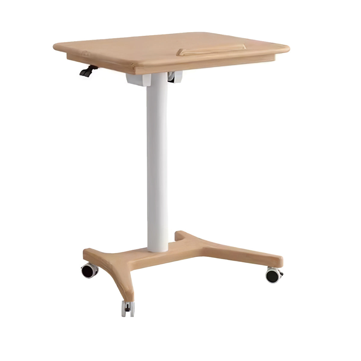 Folding Sit-Stand Desk 24–32 in Wide on Casters