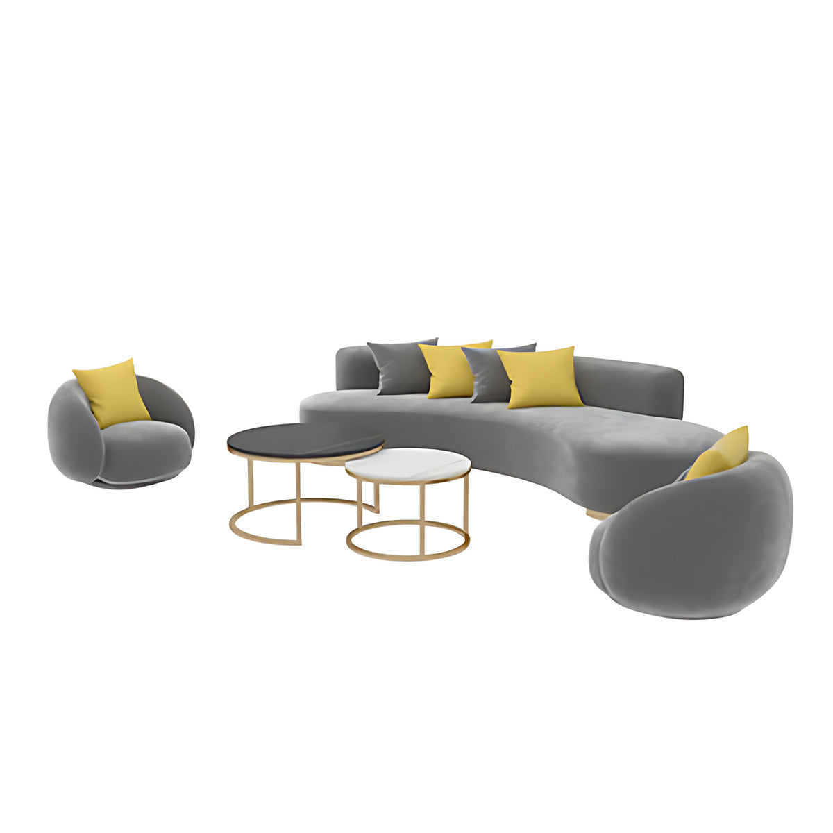 Sofa, angled product view, Office Lounge Area Reception Fabric Sofa In Gray finish, for reception area or front office, commercial reception furniture