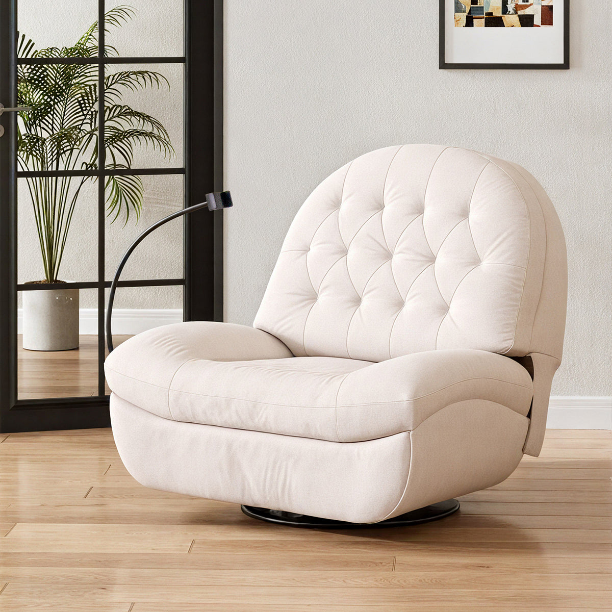 Comfortable Multifunctional Electric Recliner Sofa with 270° Swivel for Home Seating