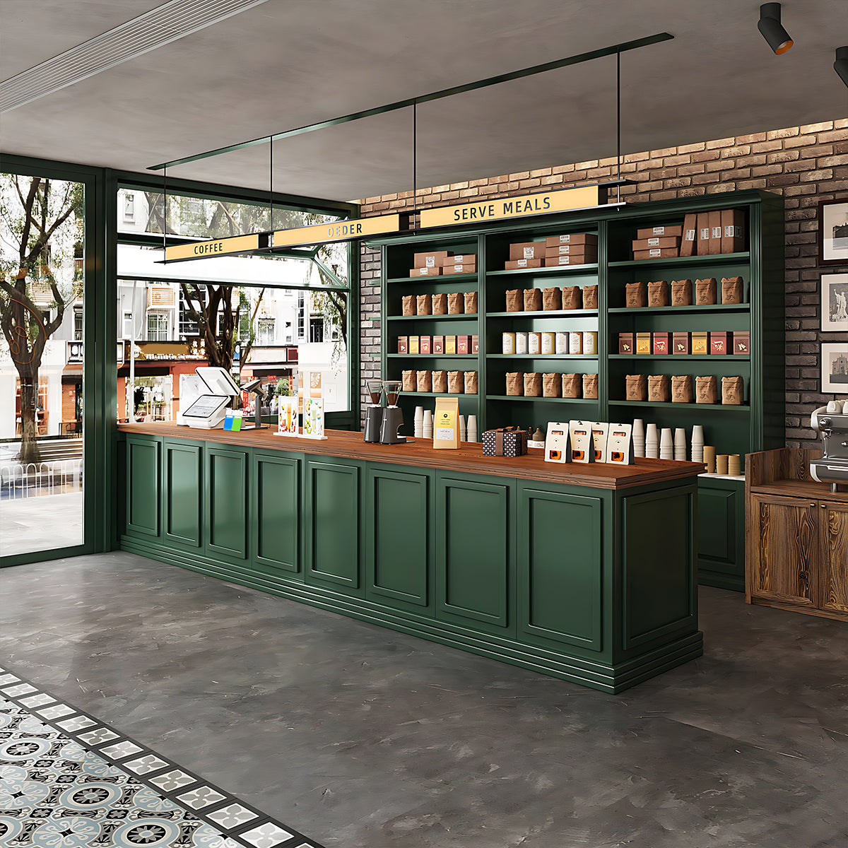 Reception Desk, angled product view, for reception area or front office, commercial reception furniture
