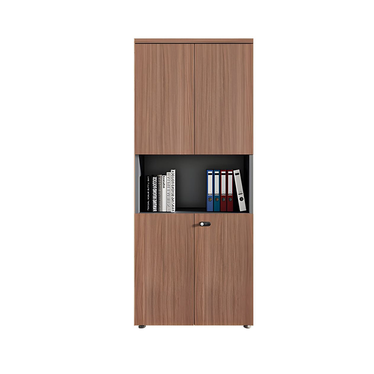Sleek Lockable Floor-Standing Office Filing Cabinet With Adjustable Shelves For Secure Document Storage WJG-2167