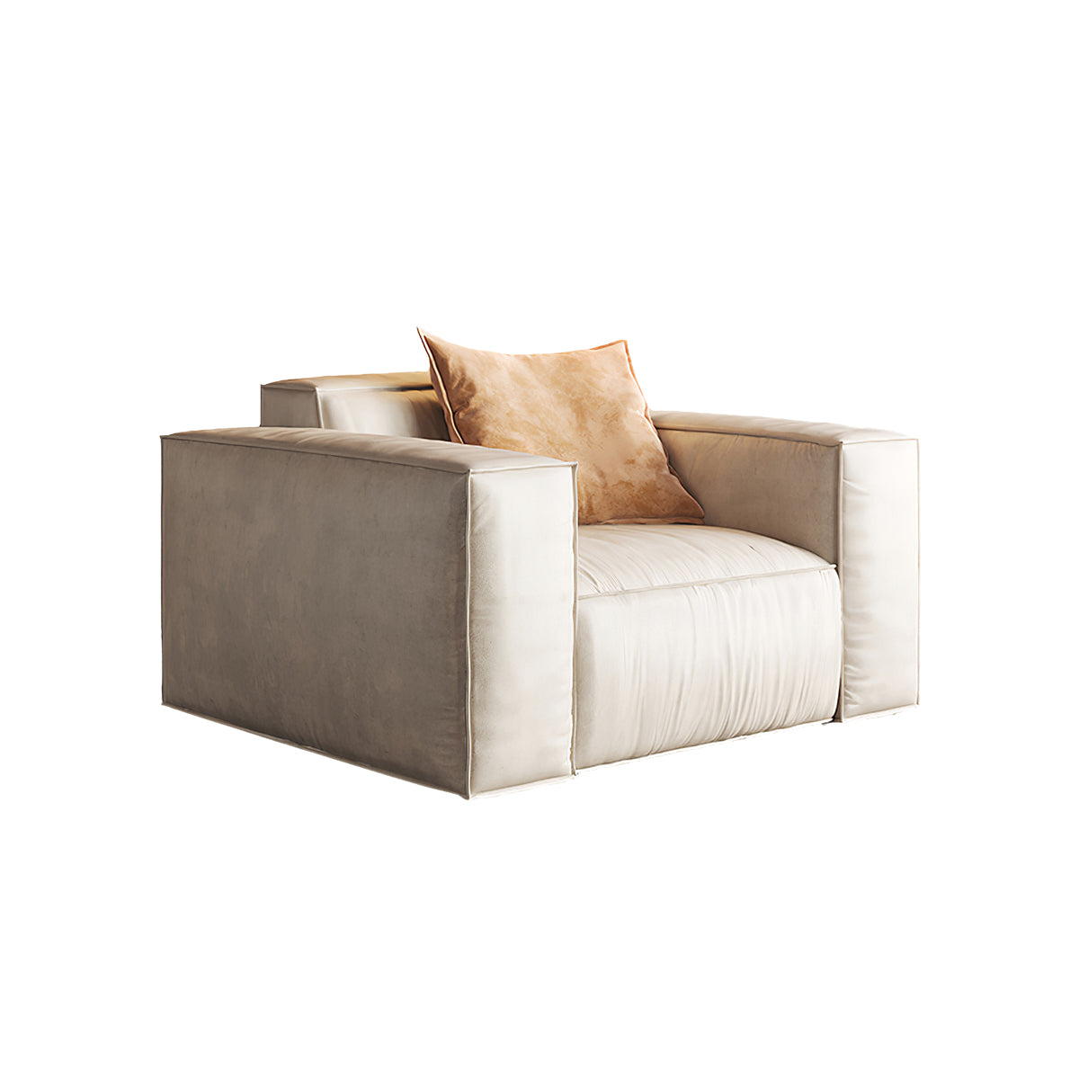 Straight Sofa 43–118 in Wide with Wide Armrests