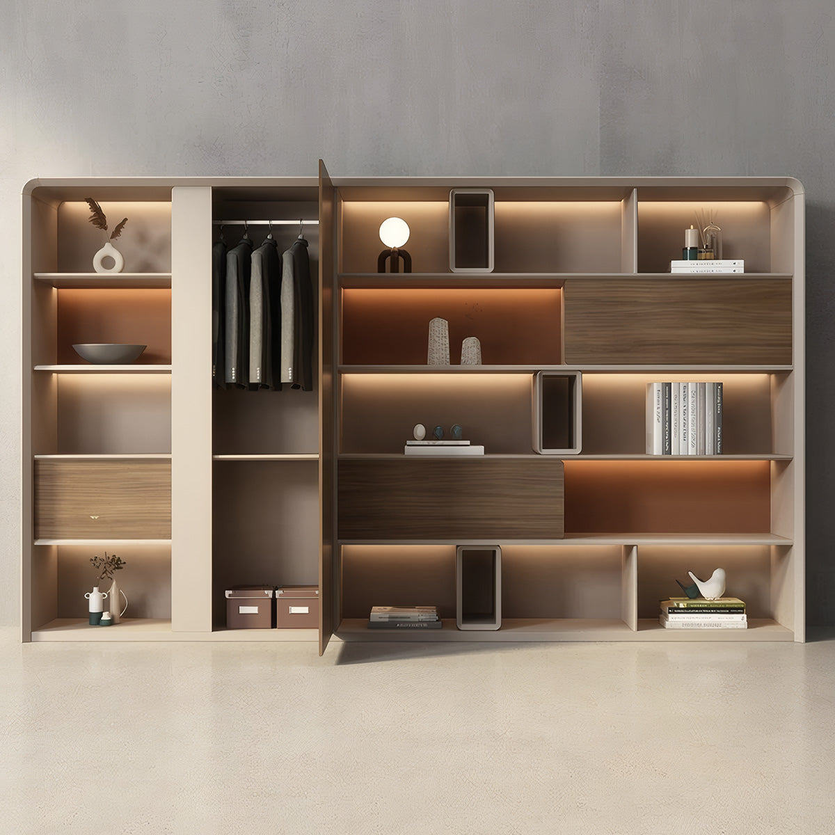 Storage Cabinet, angled product view, for office storage space, office storage furniture