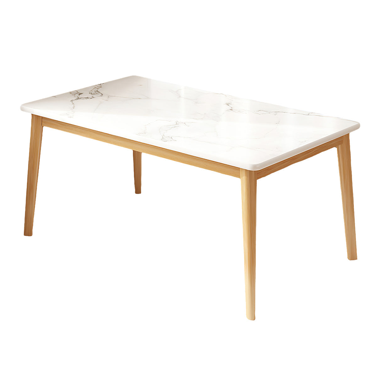 Dining Table with Backrest, Solid Wood & Space-Saving for Dining Room