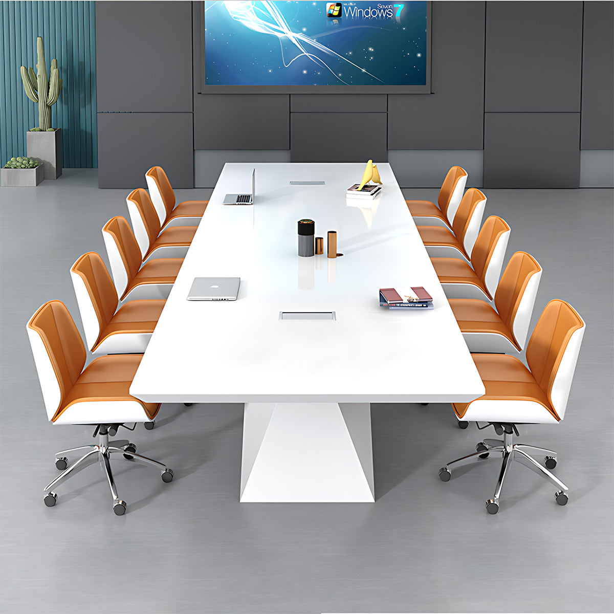 Conference Table, angled product view, for meeting room or boardroom, modern boardroom furniture
