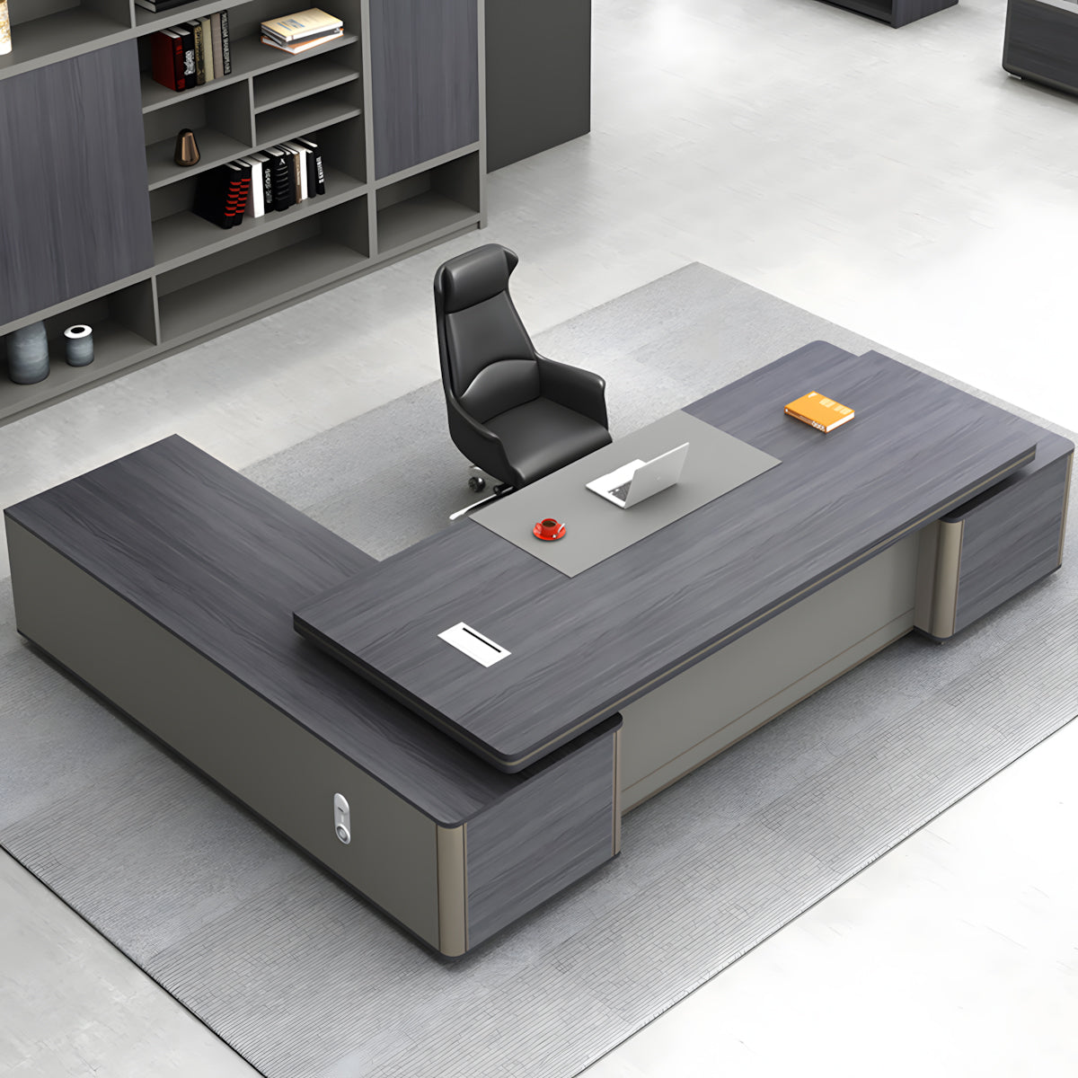 Executive Desk 71–126 in Wide with Privacy Panel